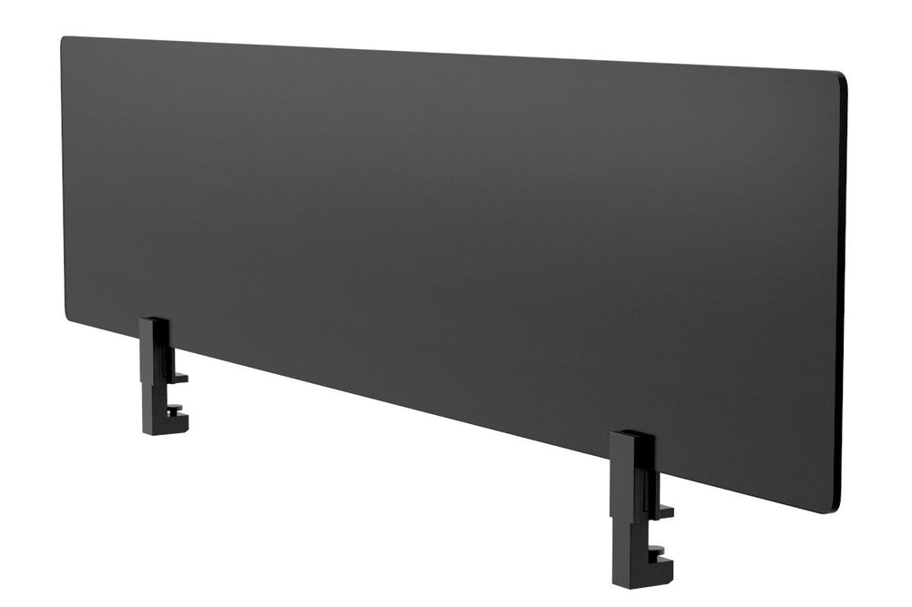 Lean Perspex Screen 400H x 800W - Black Bracket-black  