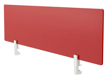 Lean Perspex Screen 400H x 800W - White Bracket Jasonl red 
