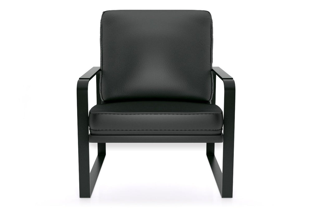 Lux Single Seater Lounge Chair-black  