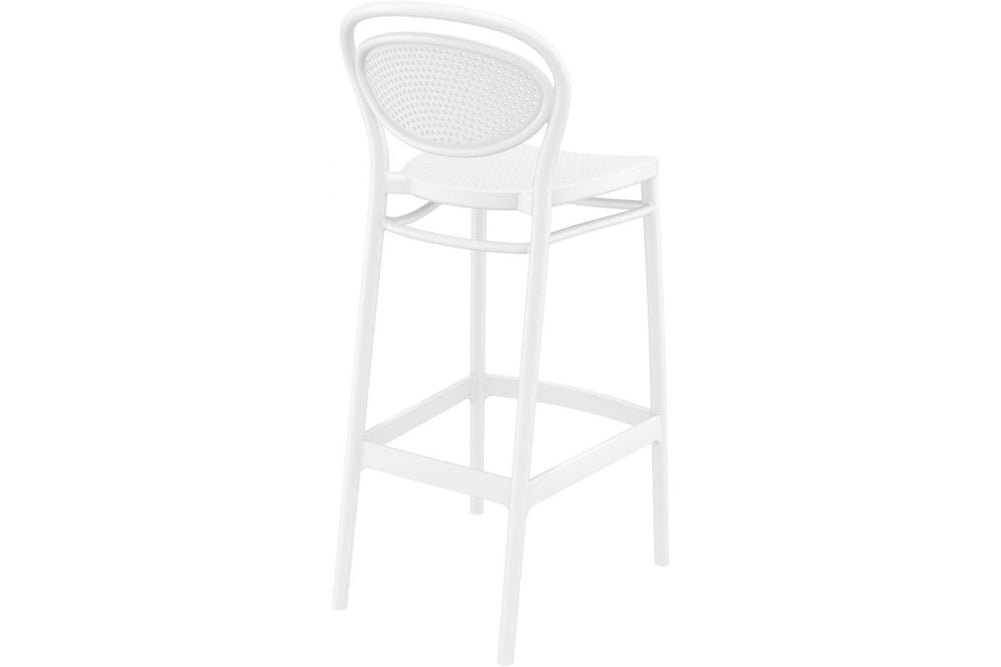 Hospitality Plus Marcel Bar Stool - 750mm Seat Height [1060H x 450W]-olive green  