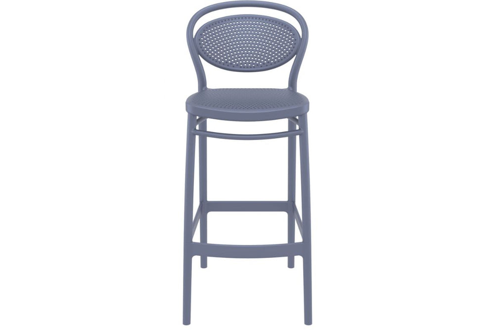 Hospitality Plus Marcel Bar Stool - 750mm Seat Height [1060H x 450W]-anthracite  