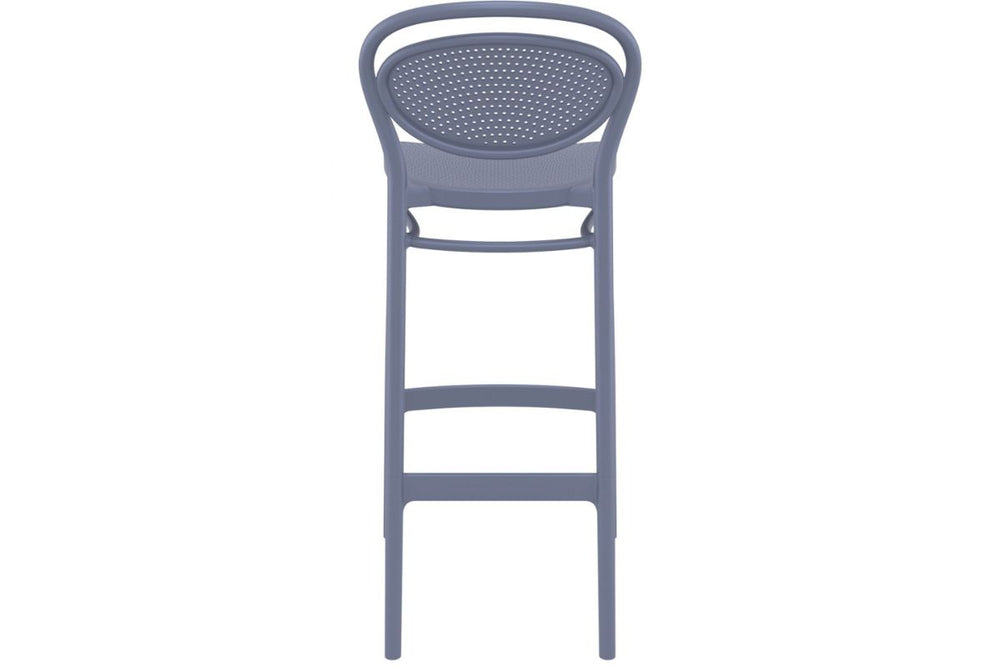 Hospitality Plus Marcel Bar Stool - 750mm Seat Height [1060H x 450W]-olive green  