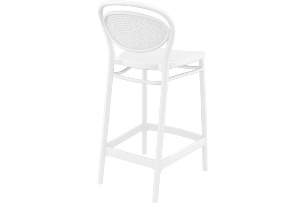 Hospitality Plus Marcel Bar Stool - 650mm Seat Height [960H x 440W]-olive green  
