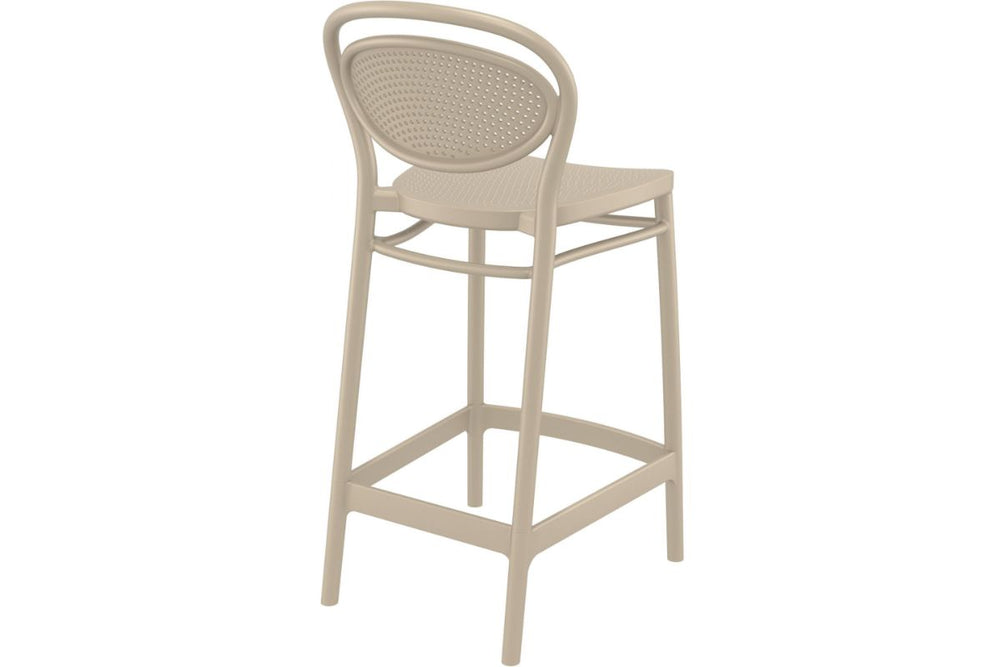 Hospitality Plus Marcel Bar Stool - 650mm Seat Height [960H x 440W]-olive green  