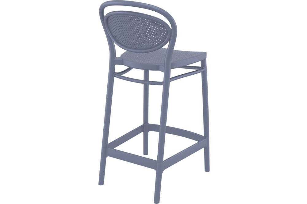 Hospitality Plus Marcel Bar Stool - 650mm Seat Height [960H x 440W]-olive green  