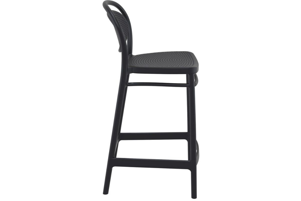 Hospitality Plus Marcel Bar Stool - 650mm Seat Height [960H x 440W]-olive green  