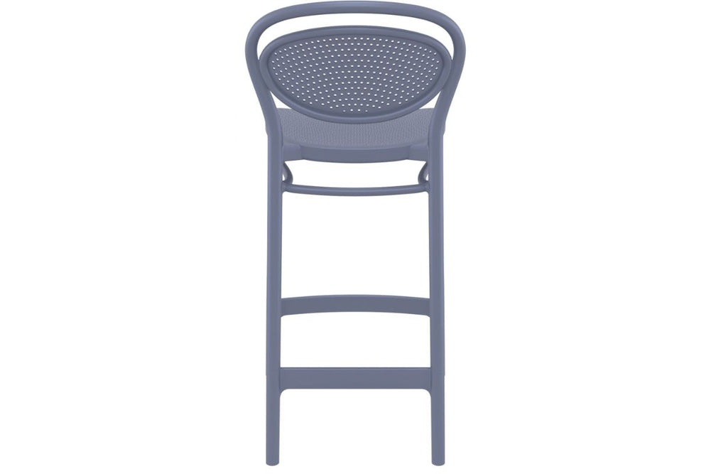 Hospitality Plus Marcel Bar Stool - 650mm Seat Height [960H x 440W]-olive green  