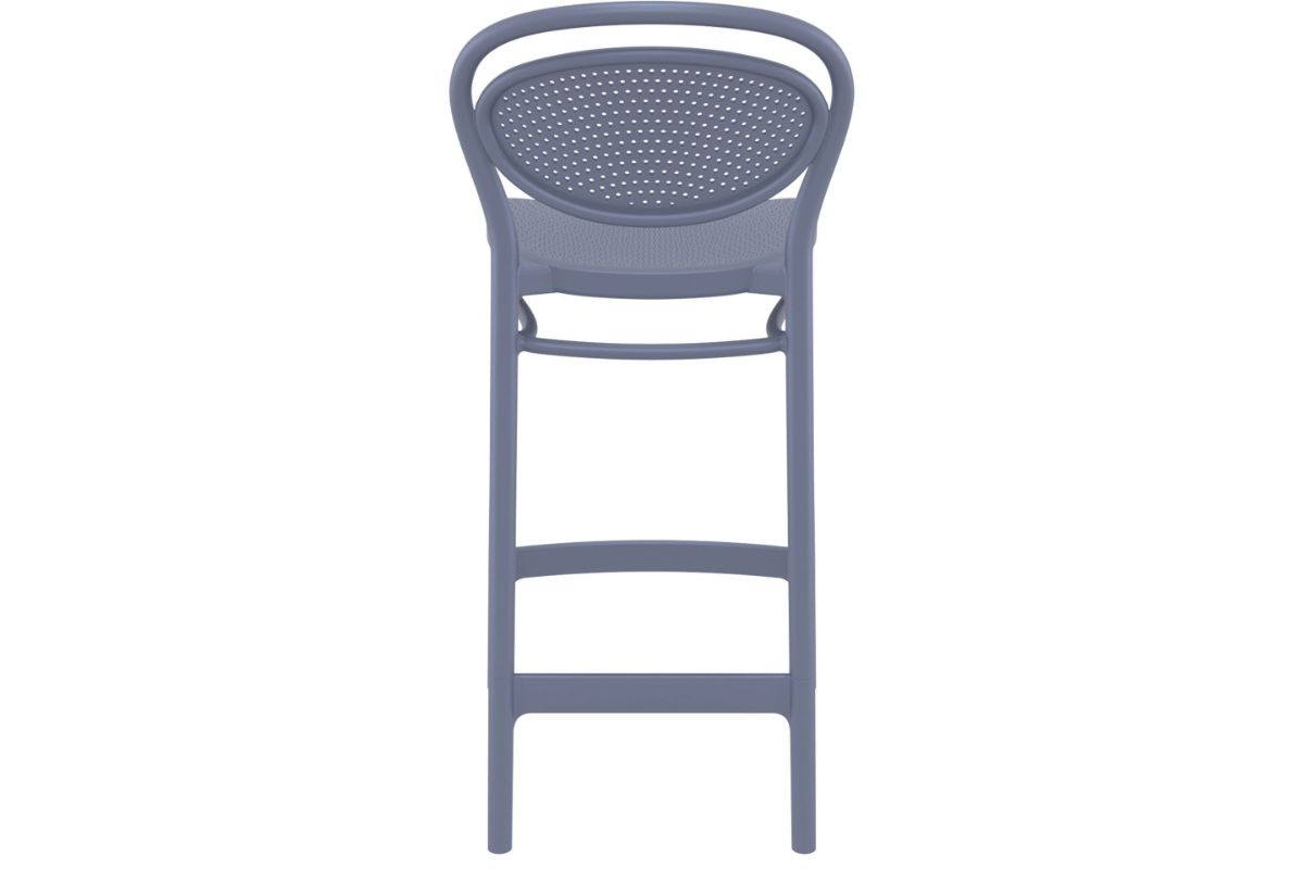 Hospitality Plus Marcel Bar Stool - 650mm Seat Height [960H x 440W]-olive green  