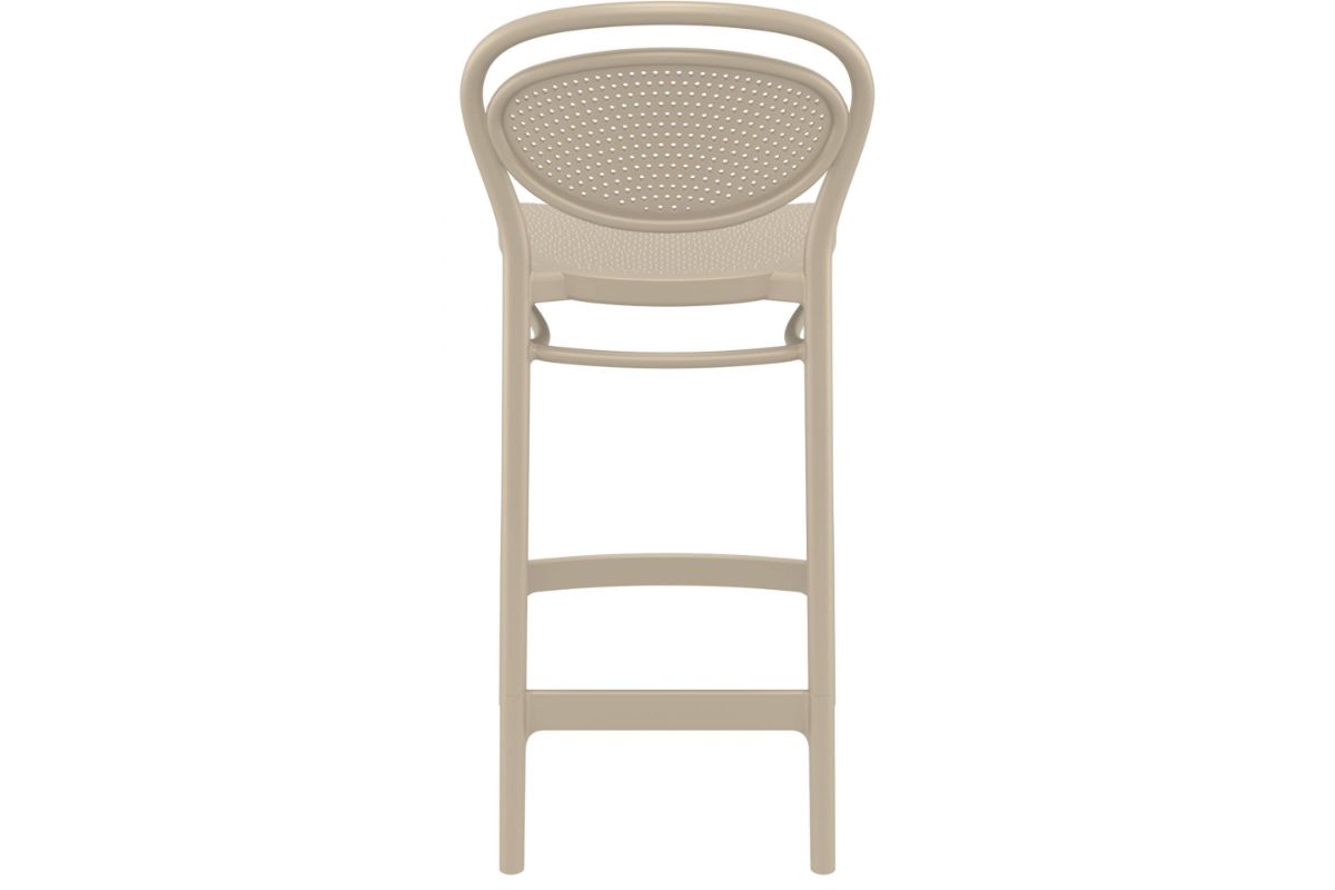 Hospitality Plus Marcel Bar Stool - 650mm Seat Height [960H x 440W]-olive green  