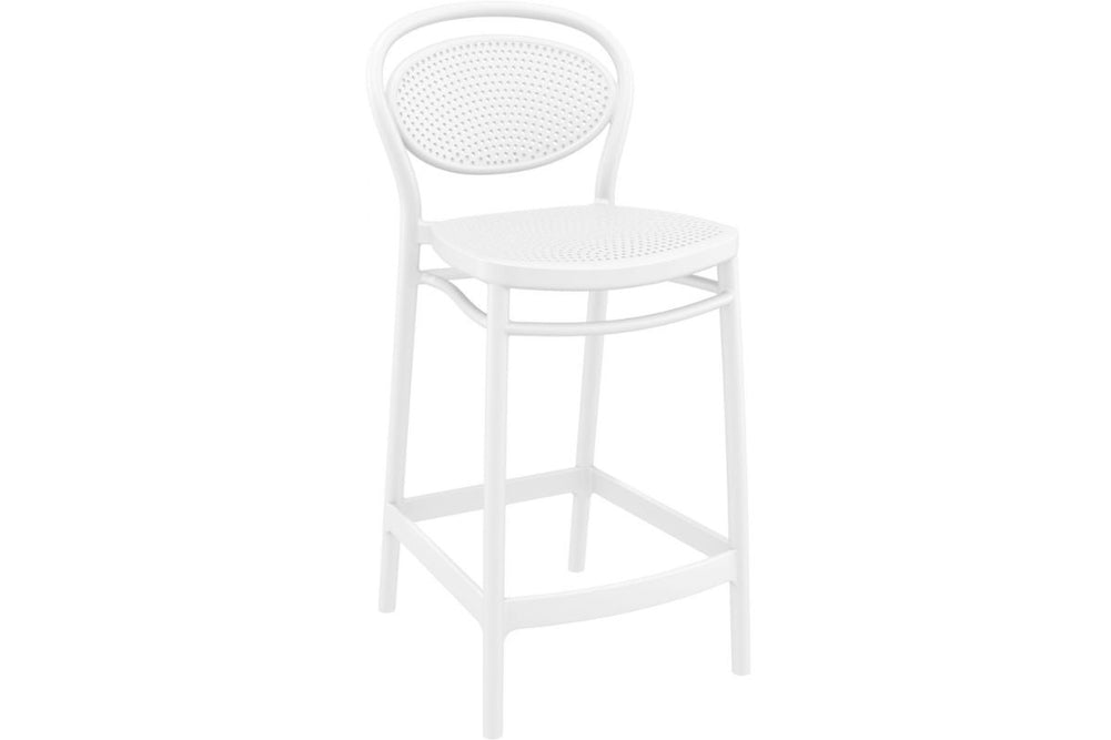 Hospitality Plus Marcel Bar Stool - 650mm Seat Height [960H x 440W]-olive green  