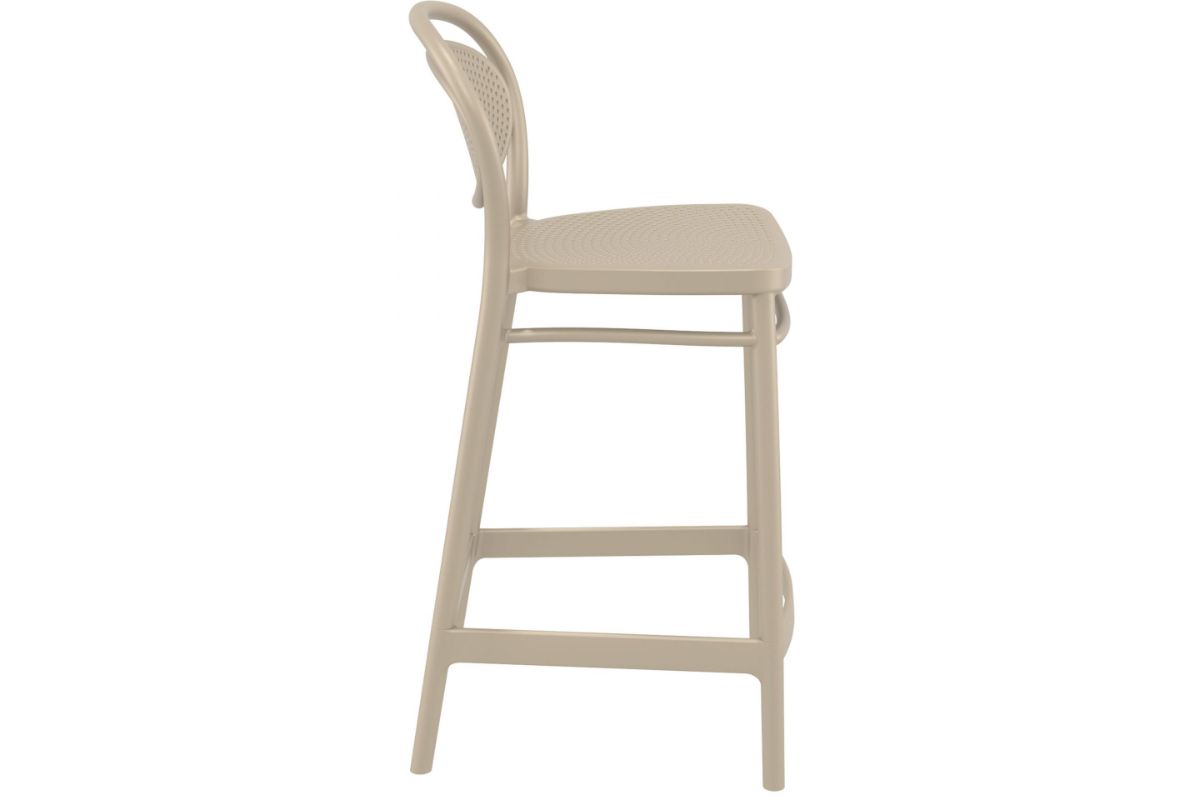 Hospitality Plus Marcel Bar Stool - 650mm Seat Height [960H x 440W]-olive green  