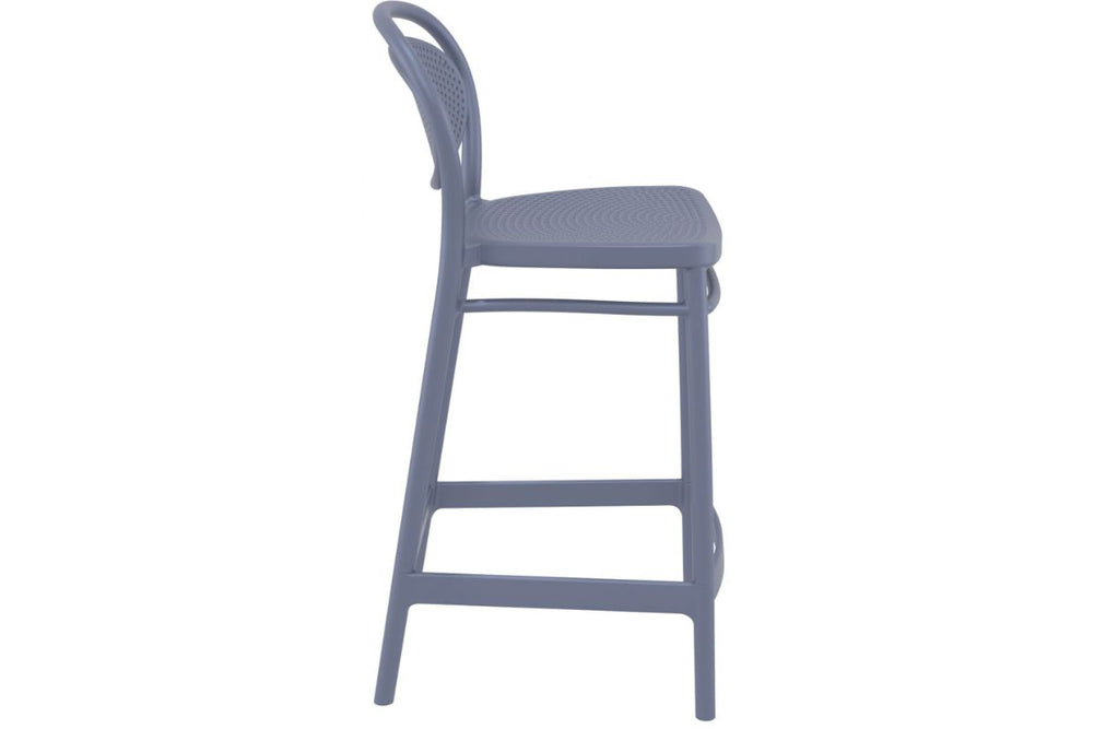 Hospitality Plus Marcel Bar Stool - 650mm Seat Height [960H x 440W]-olive green  