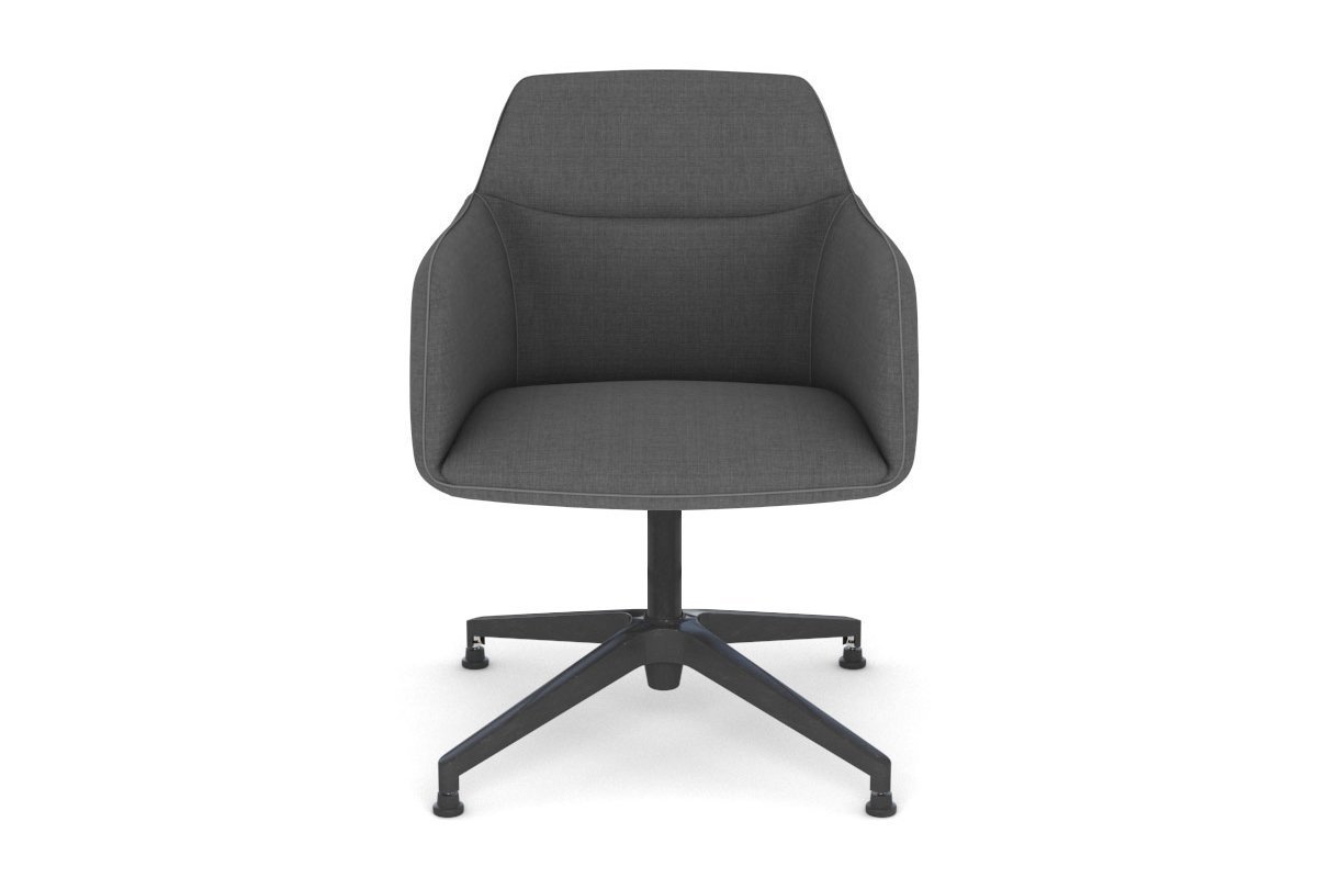 McDuck Swivel Office Chair - Black Base Jasonl Grey Black Glides 