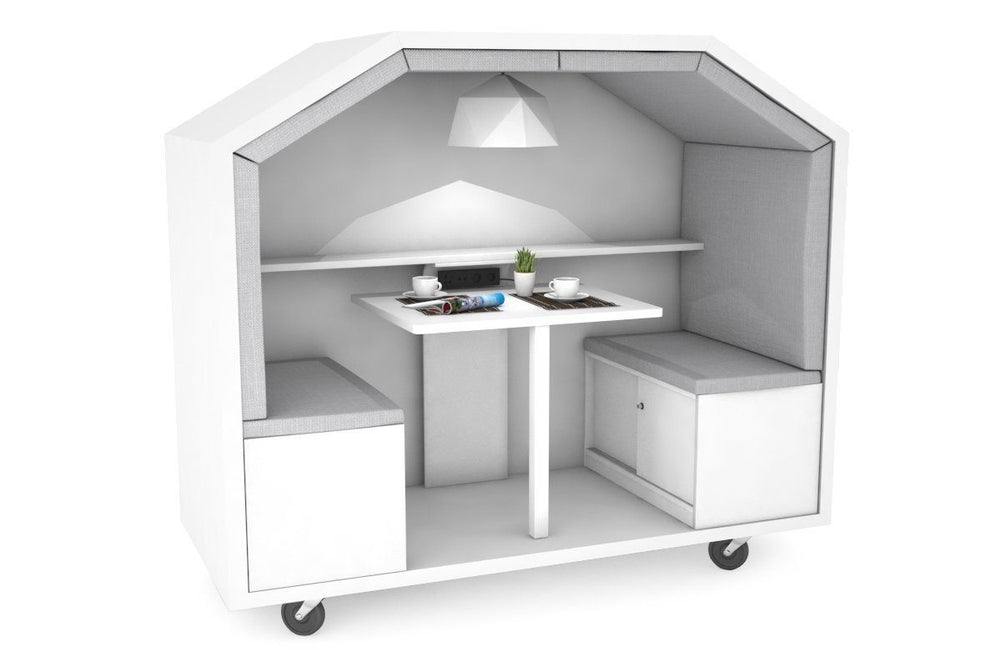 Mobile Meeting Pod-grey fabric  