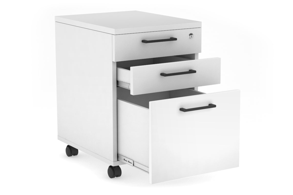 Mobile Pedestal with Lockable Filing Drawers Laminate Jasonl 