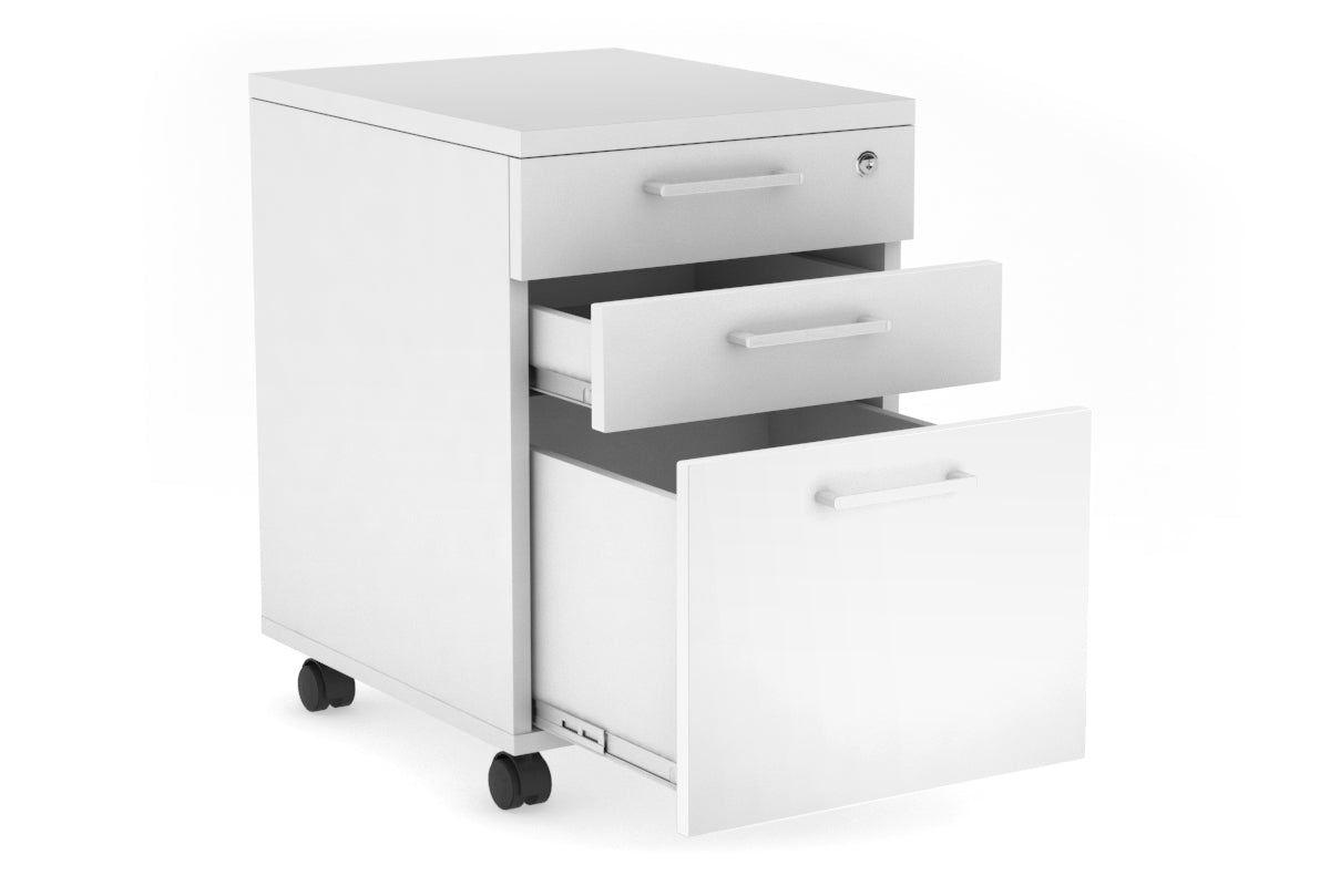Mobile Pedestal with Lockable Filing Drawers Laminate Jasonl 