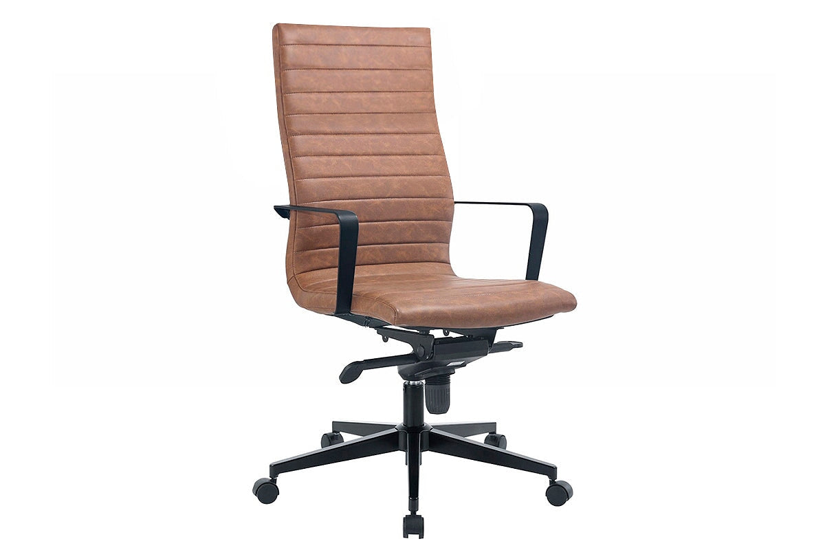 Monarch Boardroom Chair - High Back Jasonl brown 