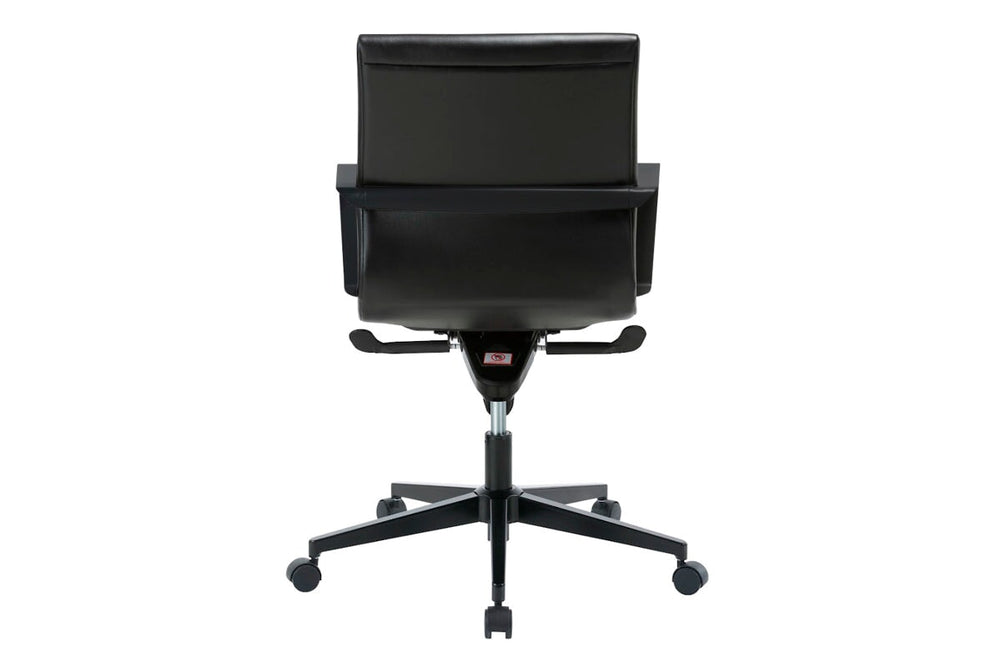 Monarch Boardroom Chair - Medium Back-black  