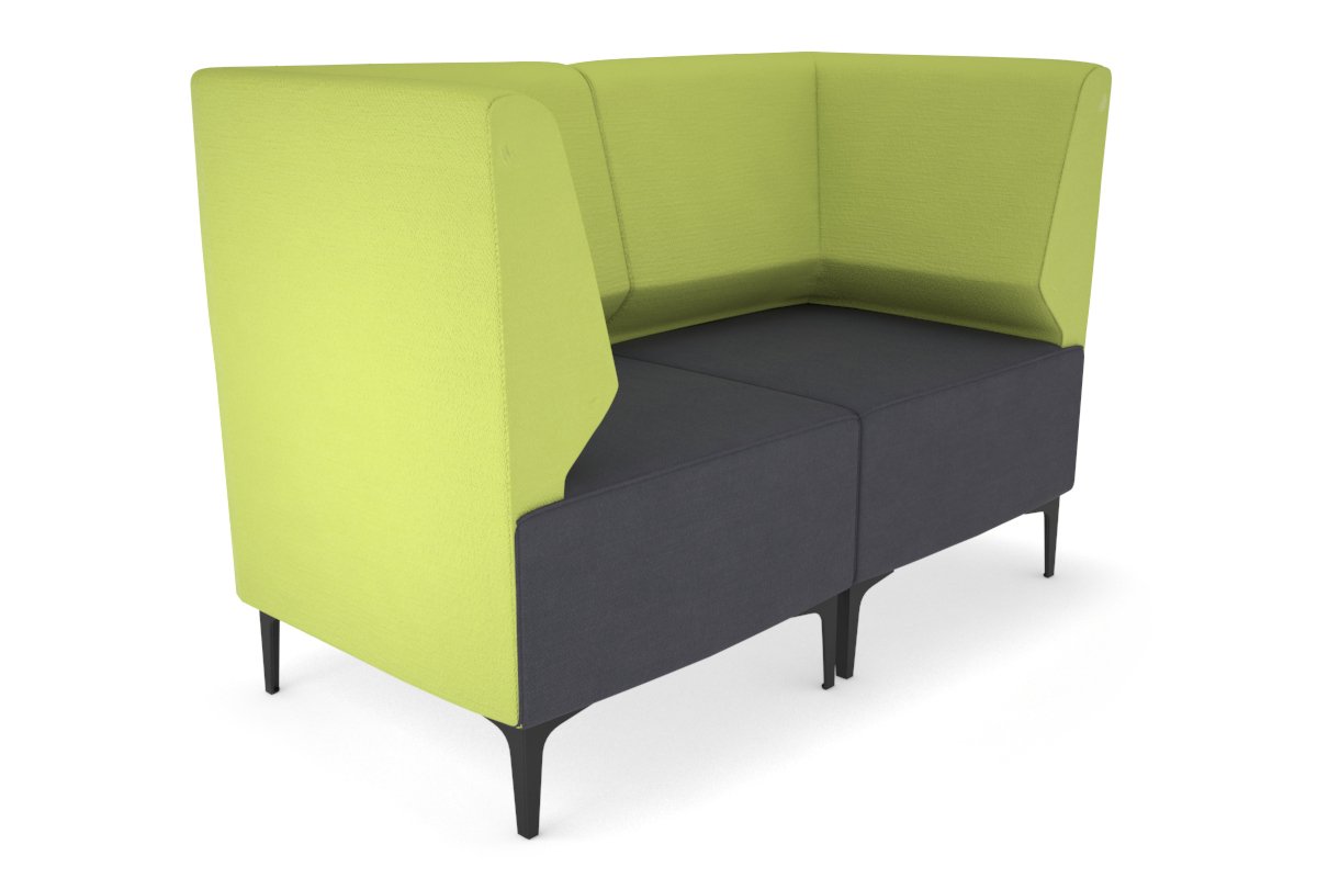 Mondo 2 Seater Corner Lounge-chrome light blue 