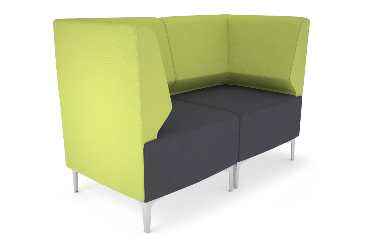 Mondo 2 Seater Corner Lounge-chrome light blue 