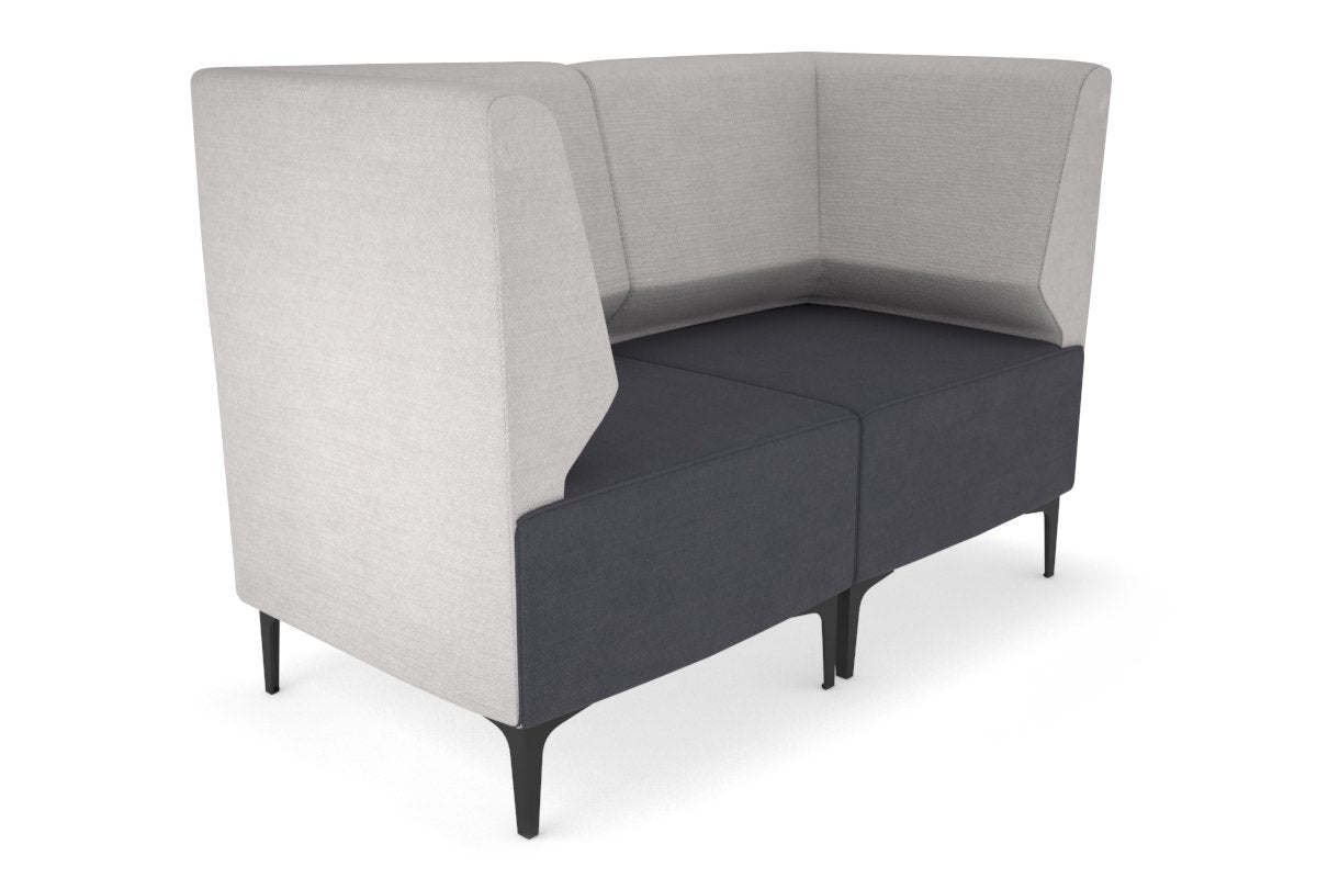 Mondo 2 Seater Corner Lounge-chrome light blue 