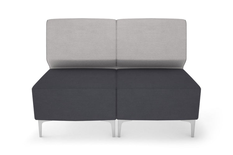 Mondo 2 Seater Lounge Jasonl chrome light grey 