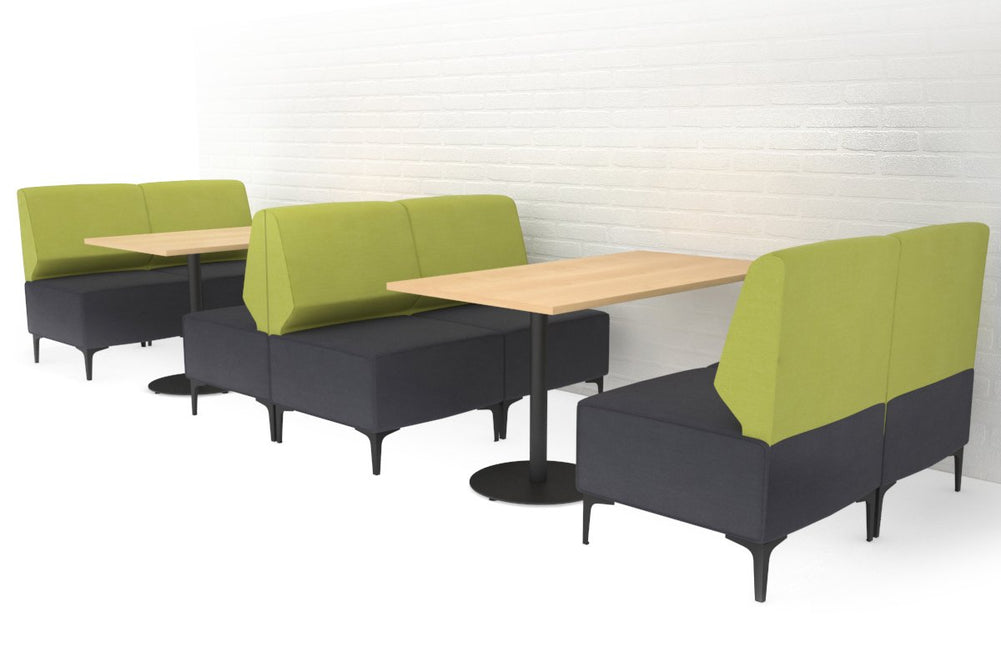 Mondo 2 Seater Lounge-chrome light blue 