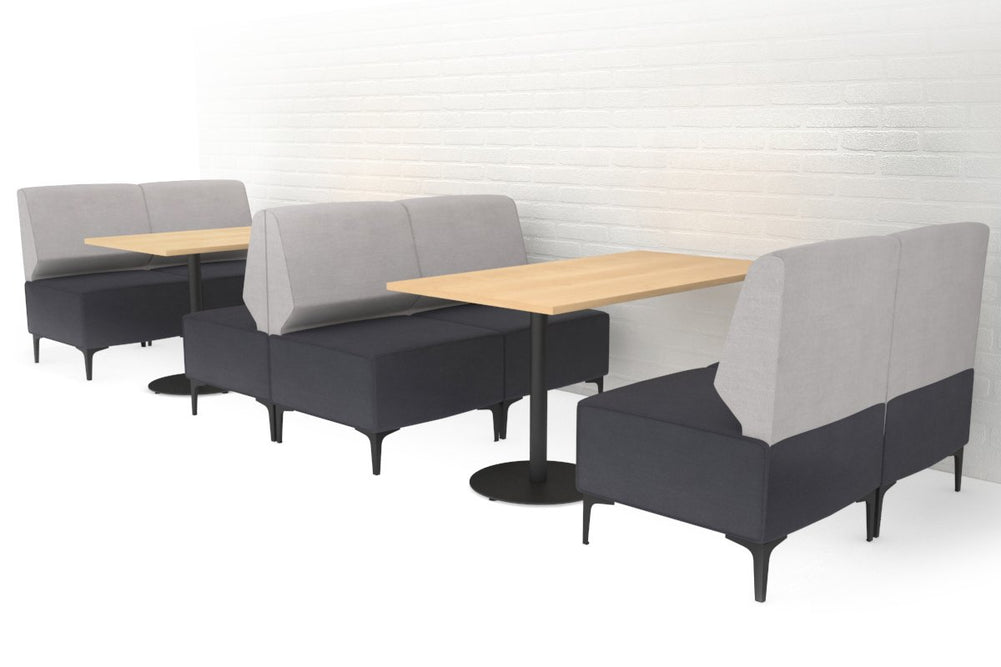 Mondo 2 Seater Lounge-chrome light blue 