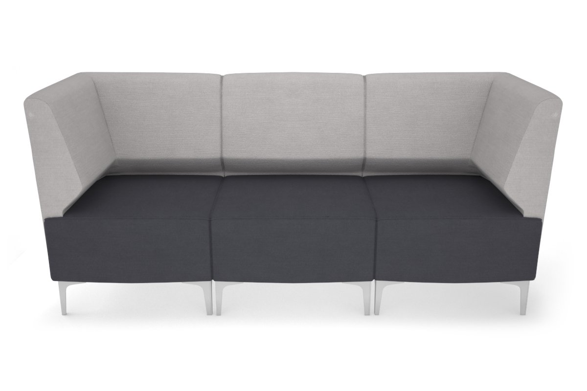 Mondo 3 Seater Corner Lounge Jasonl chrome light grey 