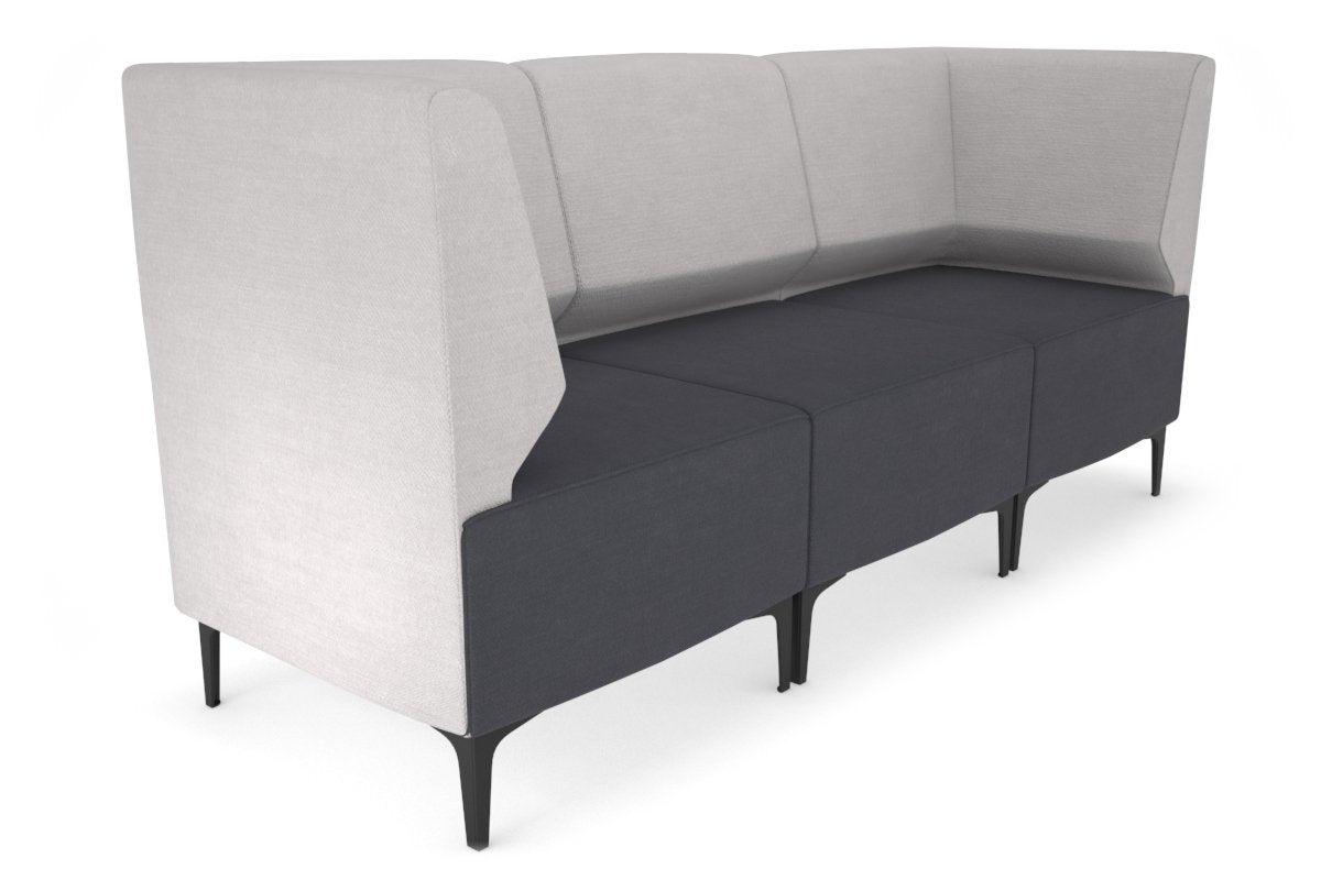 Mondo 3 Seater Corner Lounge-chrome light blue 