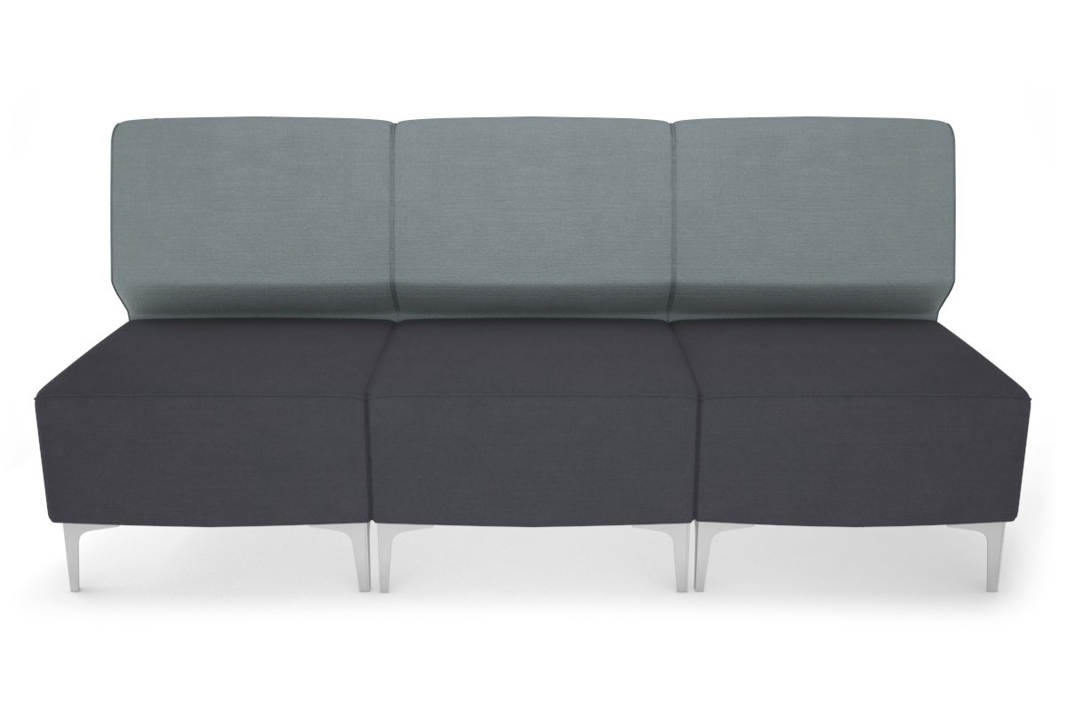 Mondo 3 Seater Lounge Jasonl chrome light blue 
