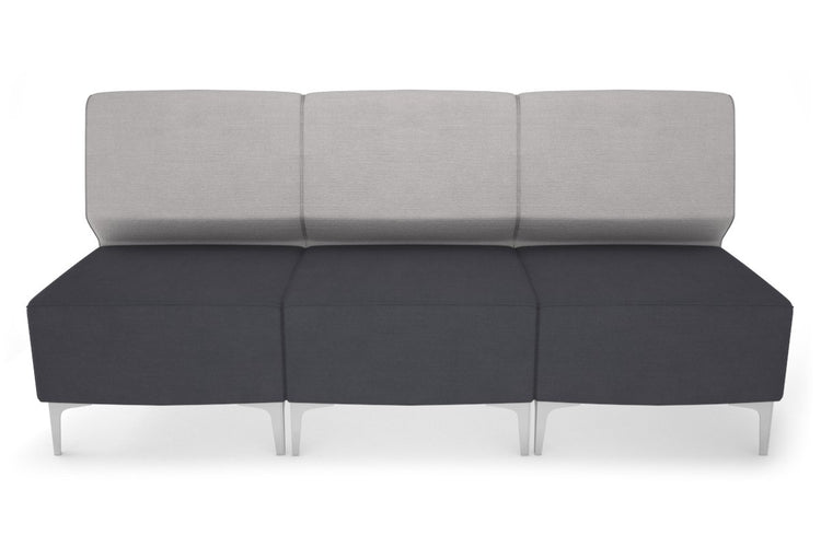 Mondo 3 Seater Lounge Jasonl chrome light grey 