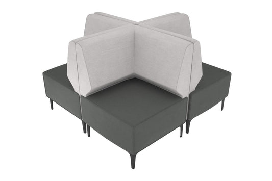 Mondo 4 Corner Back to Back Activity Lounge Jasonl black light grey 