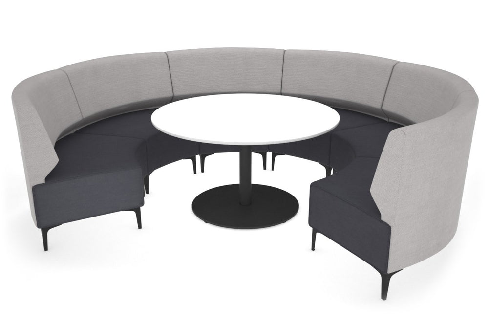 Mondo Circular Lounge-black light grey 