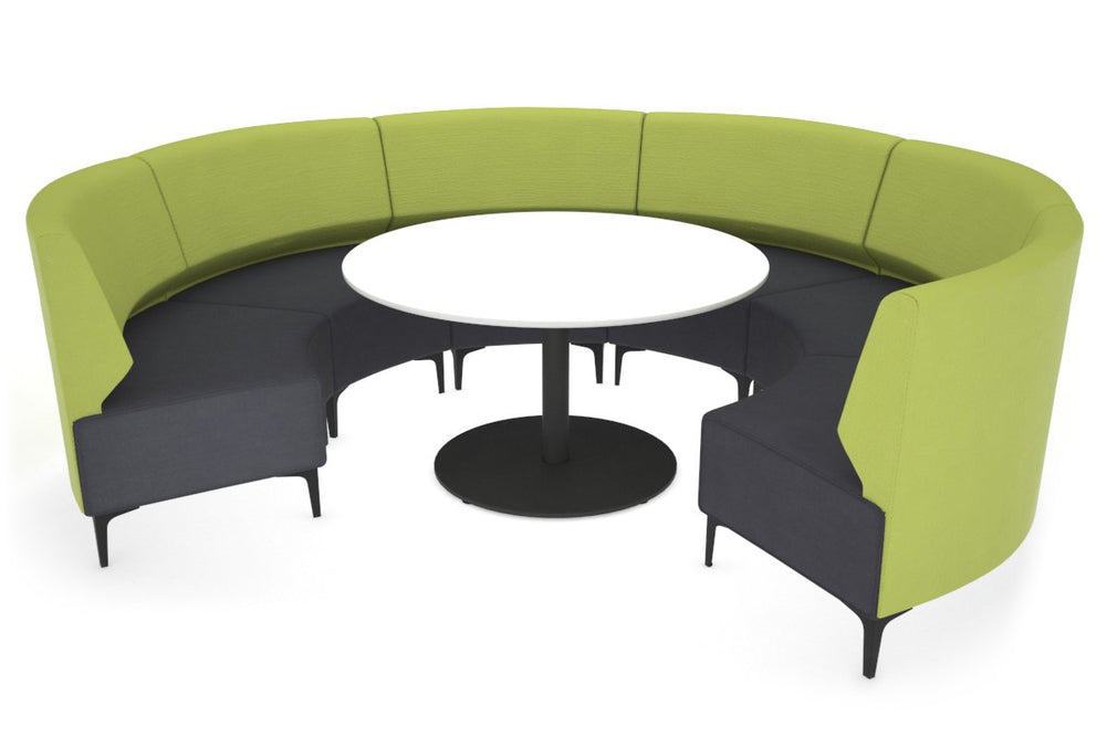 Mondo Circular Lounge-black light green 