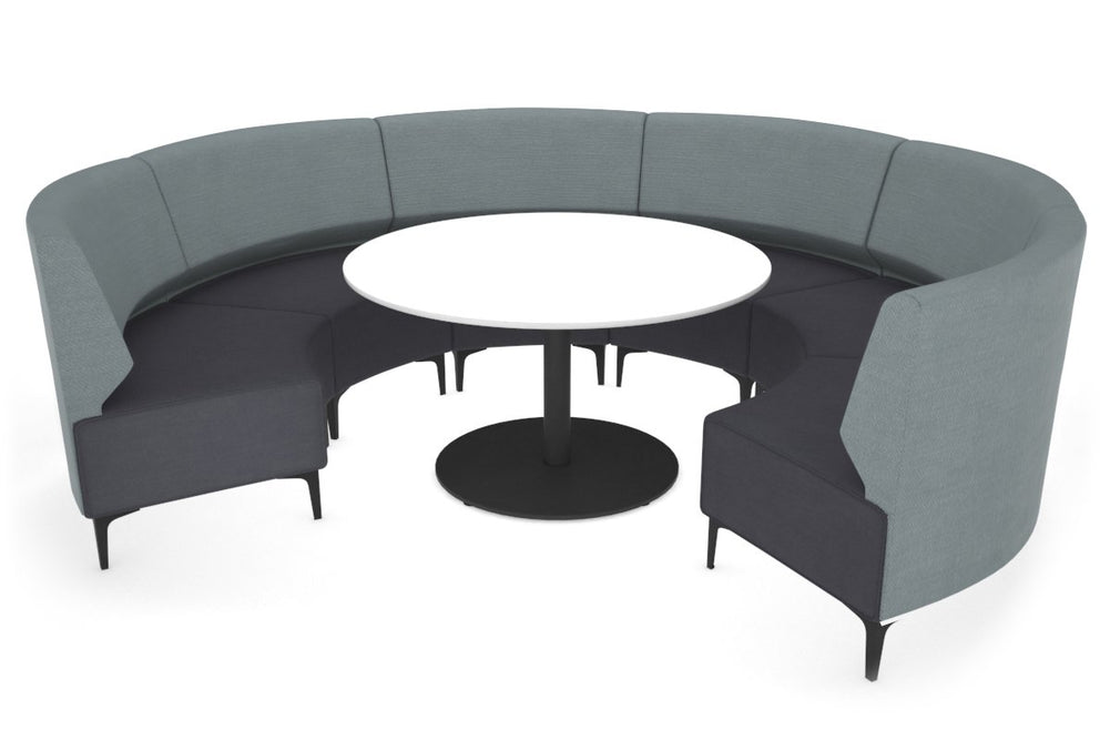 Mondo Circular Lounge-black light blue 