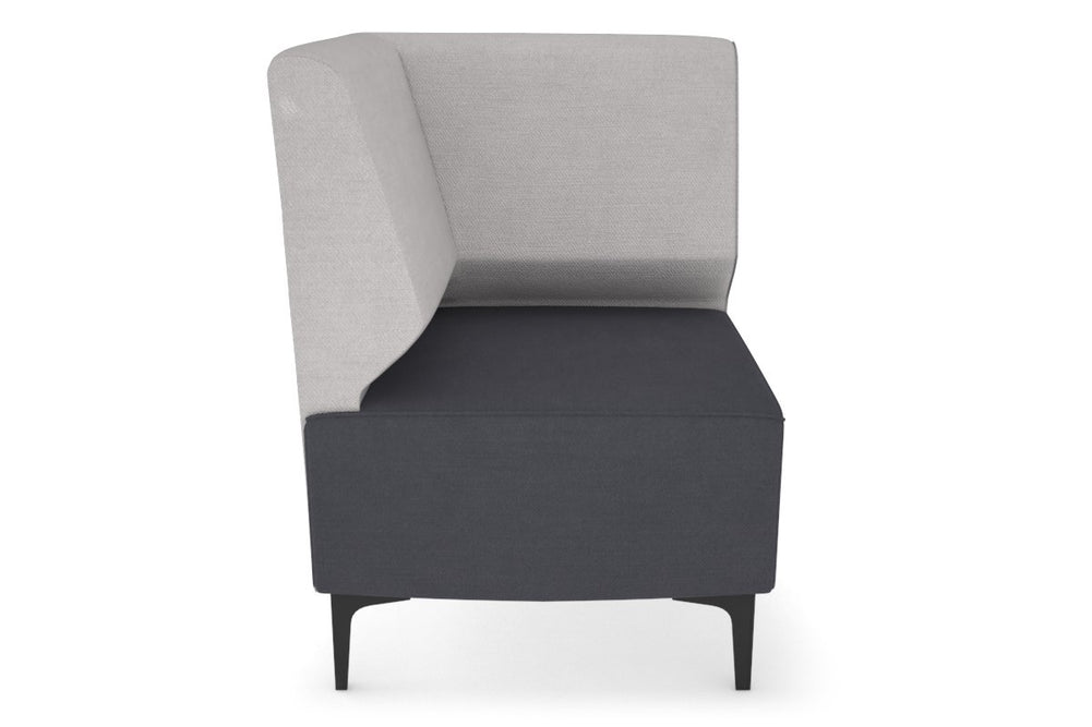 Mondo Corner Lounge [Corner Back]-black leg light grey  
