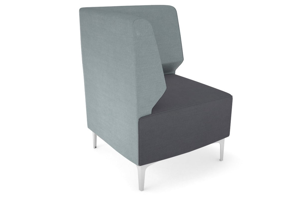 Mondo Corner Lounge [Corner Back]-wooden leg light blue  