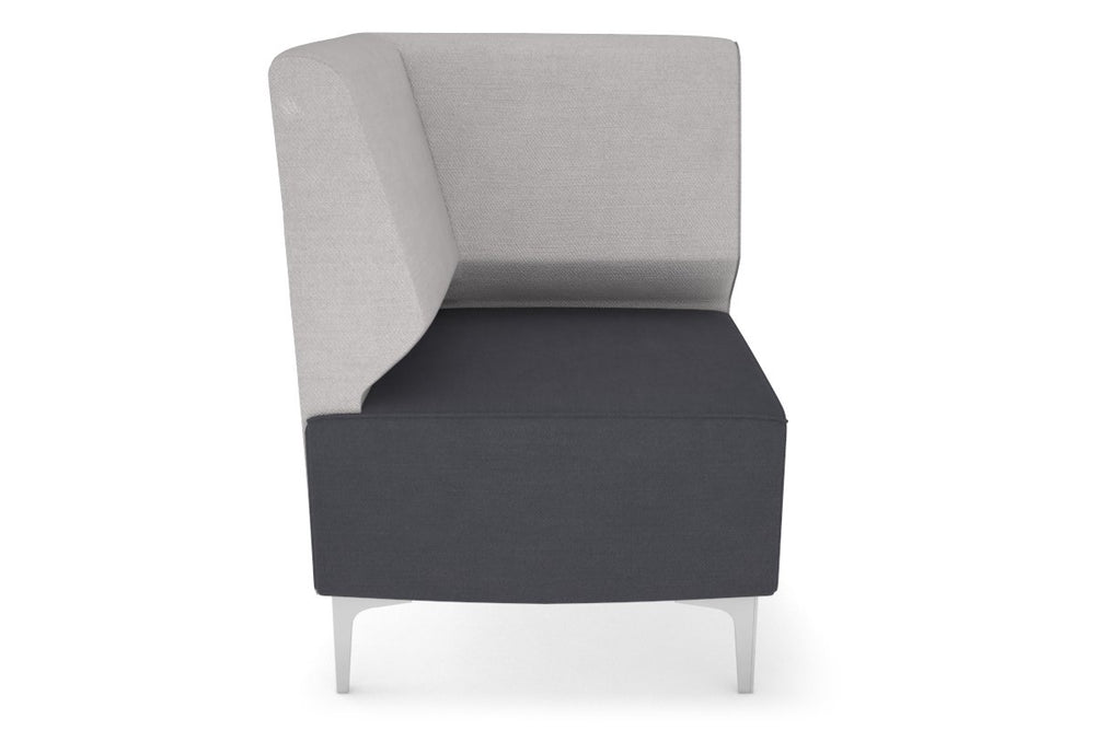 Mondo Corner Lounge [Corner Back]-chrome leg light grey  