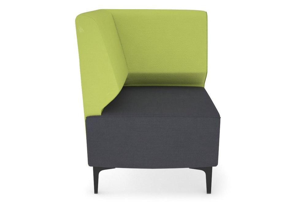 Mondo Corner Lounge [Corner Back]-black leg light green  