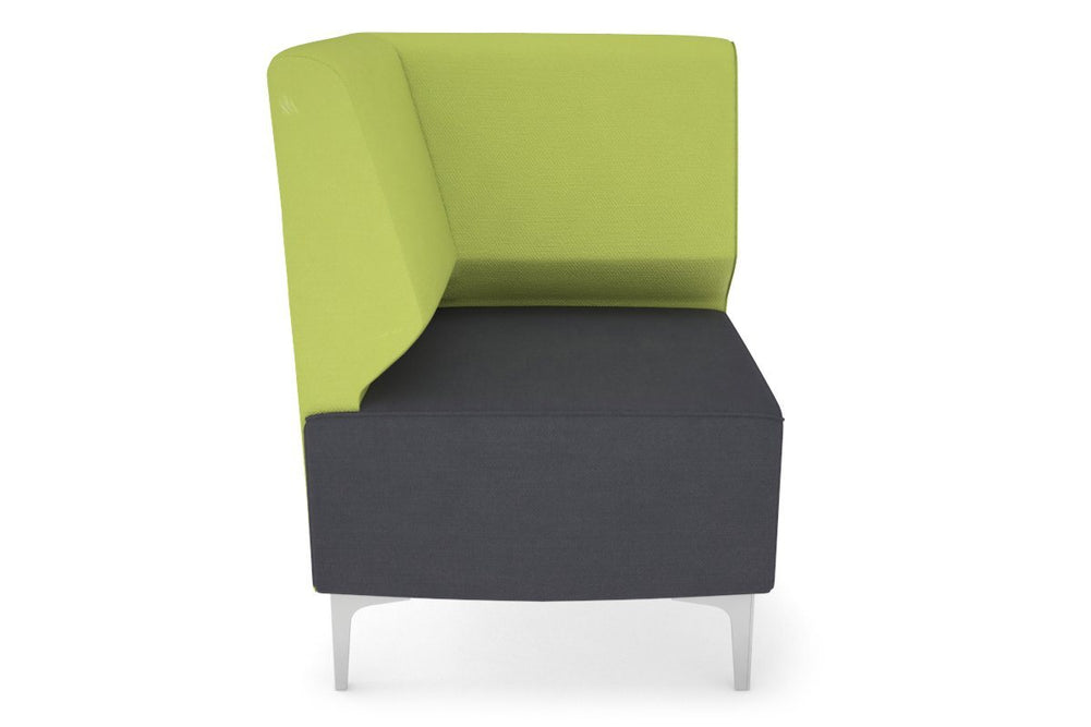 Mondo Corner Lounge [Corner Back]-chrome leg light green  