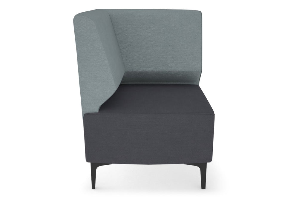 Mondo Corner Lounge [Corner Back]-black leg light blue  