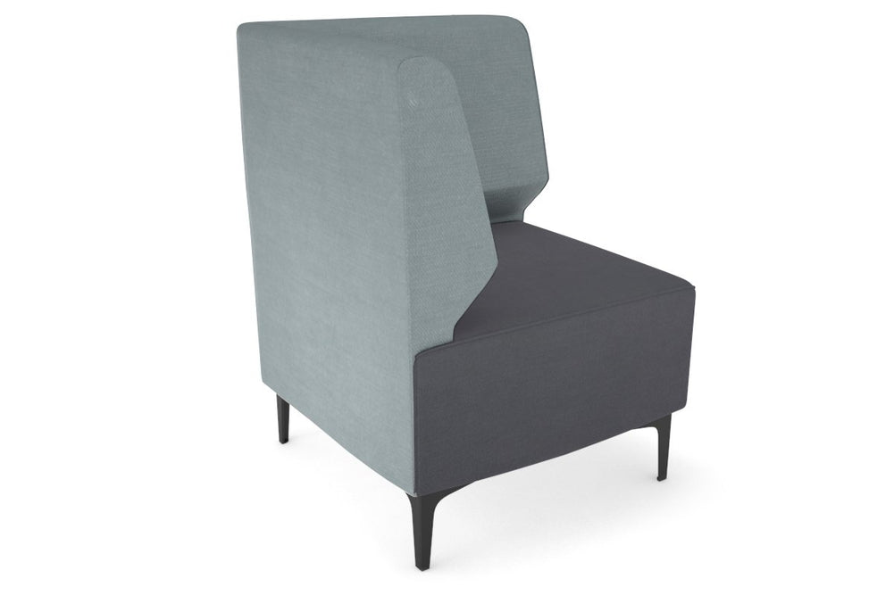 Mondo Corner Lounge [Corner Back]-wooden leg light blue  