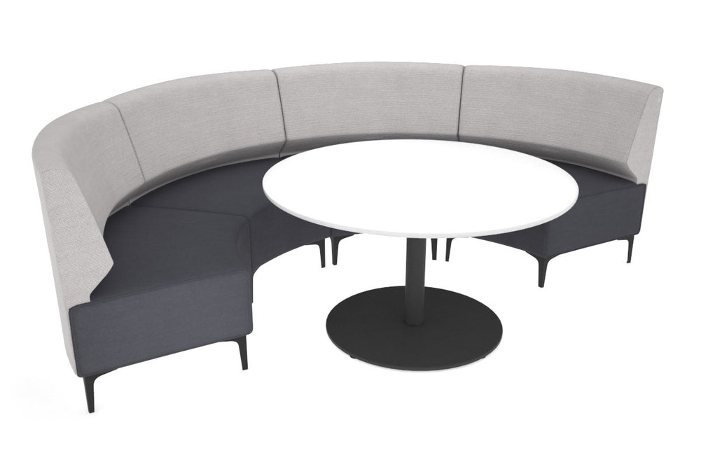Mondo Half-Circle Lounge-black light grey 