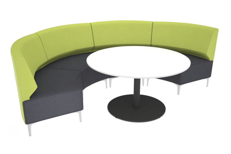 Mondo Half-Circle Lounge Jasonl chrome light green 