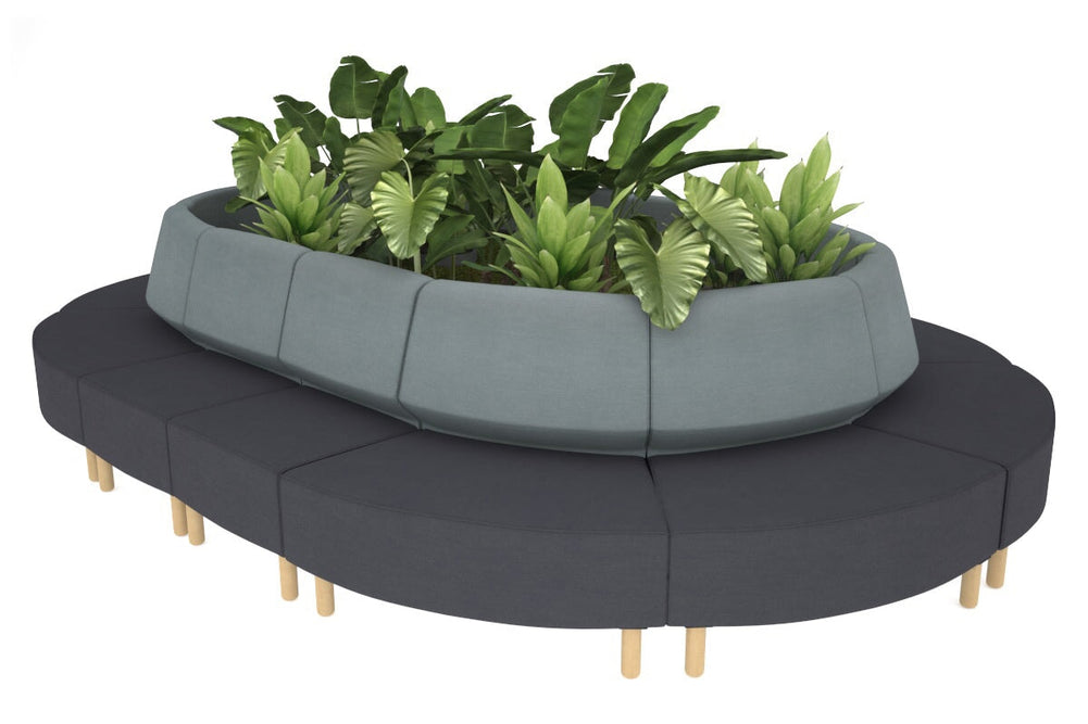 Mondo Oval-wood light blue 