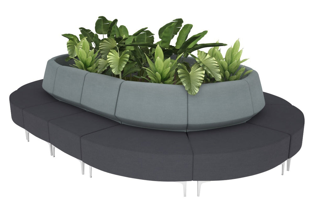 Mondo Oval-chrome light blue 