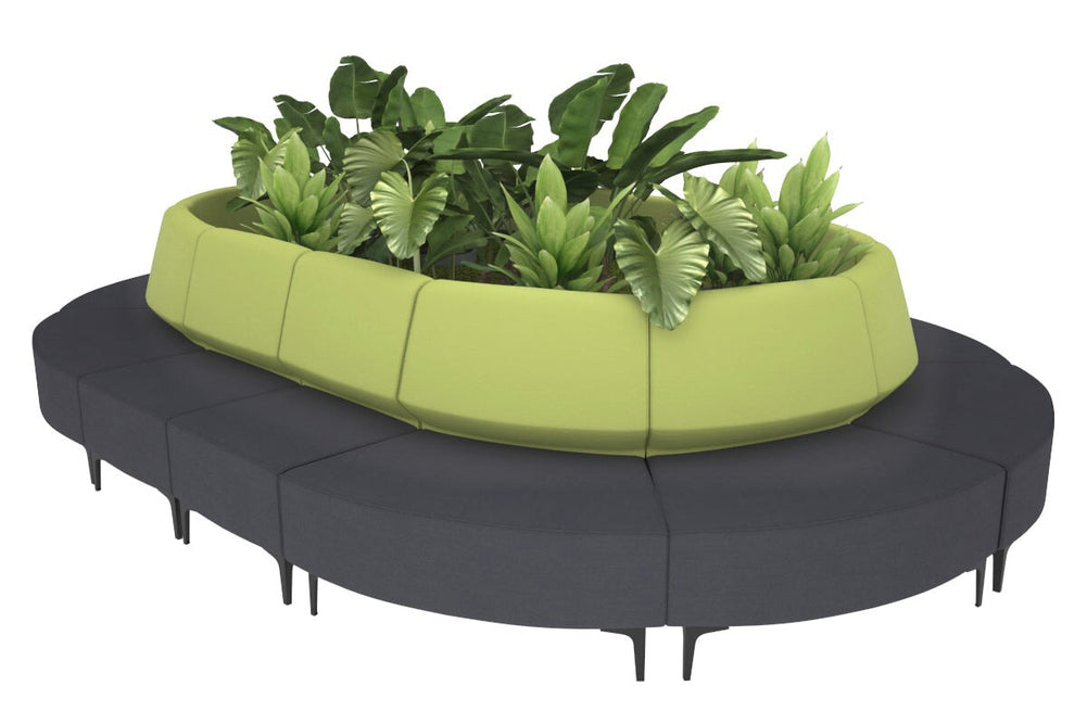 Mondo Oval-black light green 