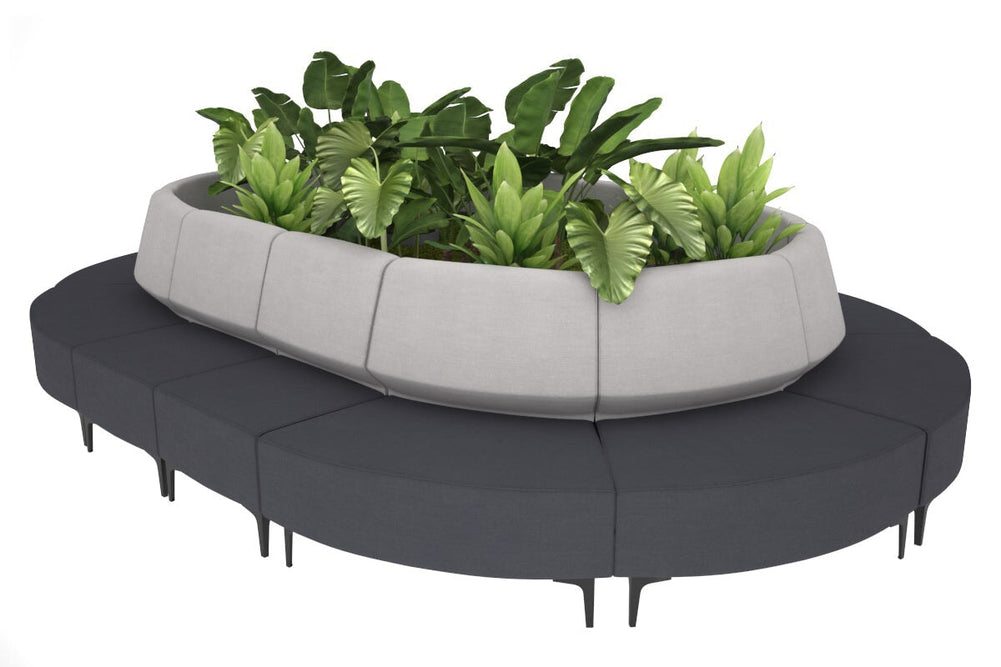 Mondo Oval-black light grey 