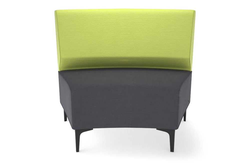 Mondo Round Big Back Lounge [Round Big Back]-black leg light green  